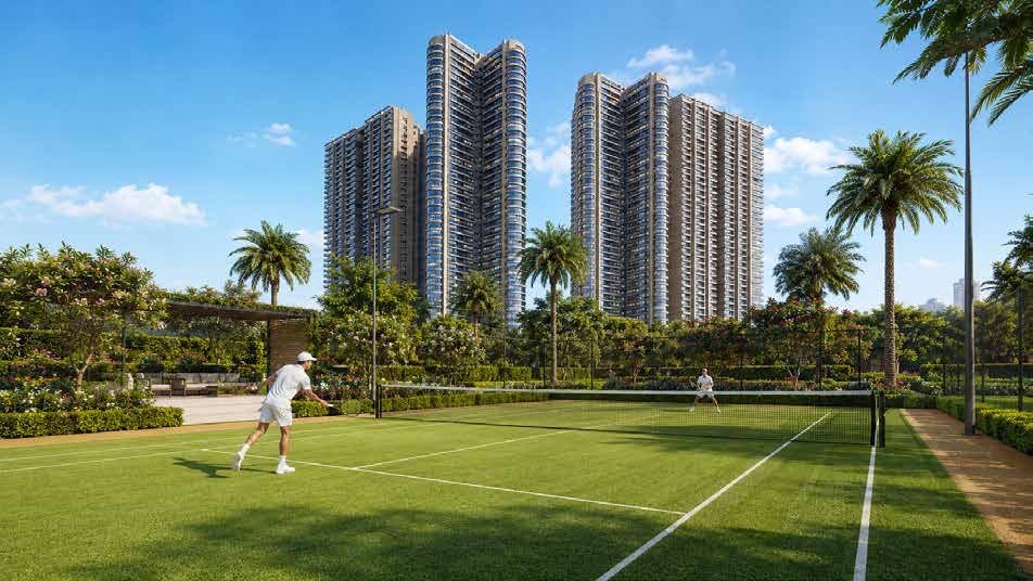 Lawn tennis court